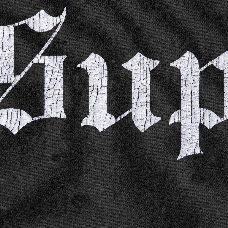 Supreme Washed Old English Hooded Sweatshirt Black