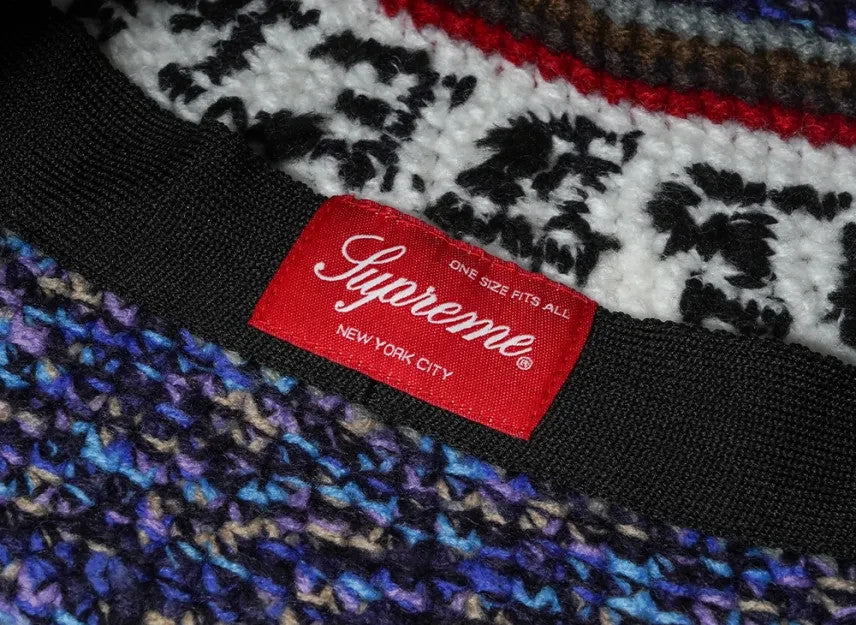 Supreme Knit Logo Crusher "Navy"