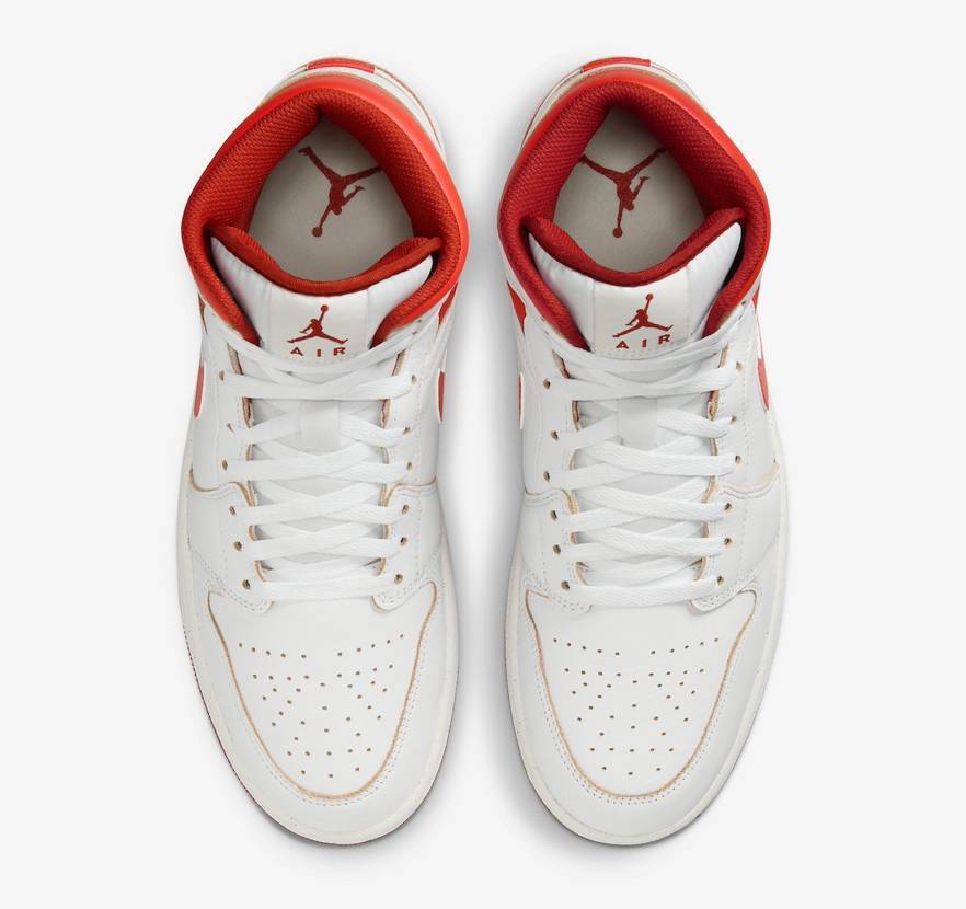 FJ3458-160 Nike Air Jordan 1 Mid SE Dune Red (Men's)