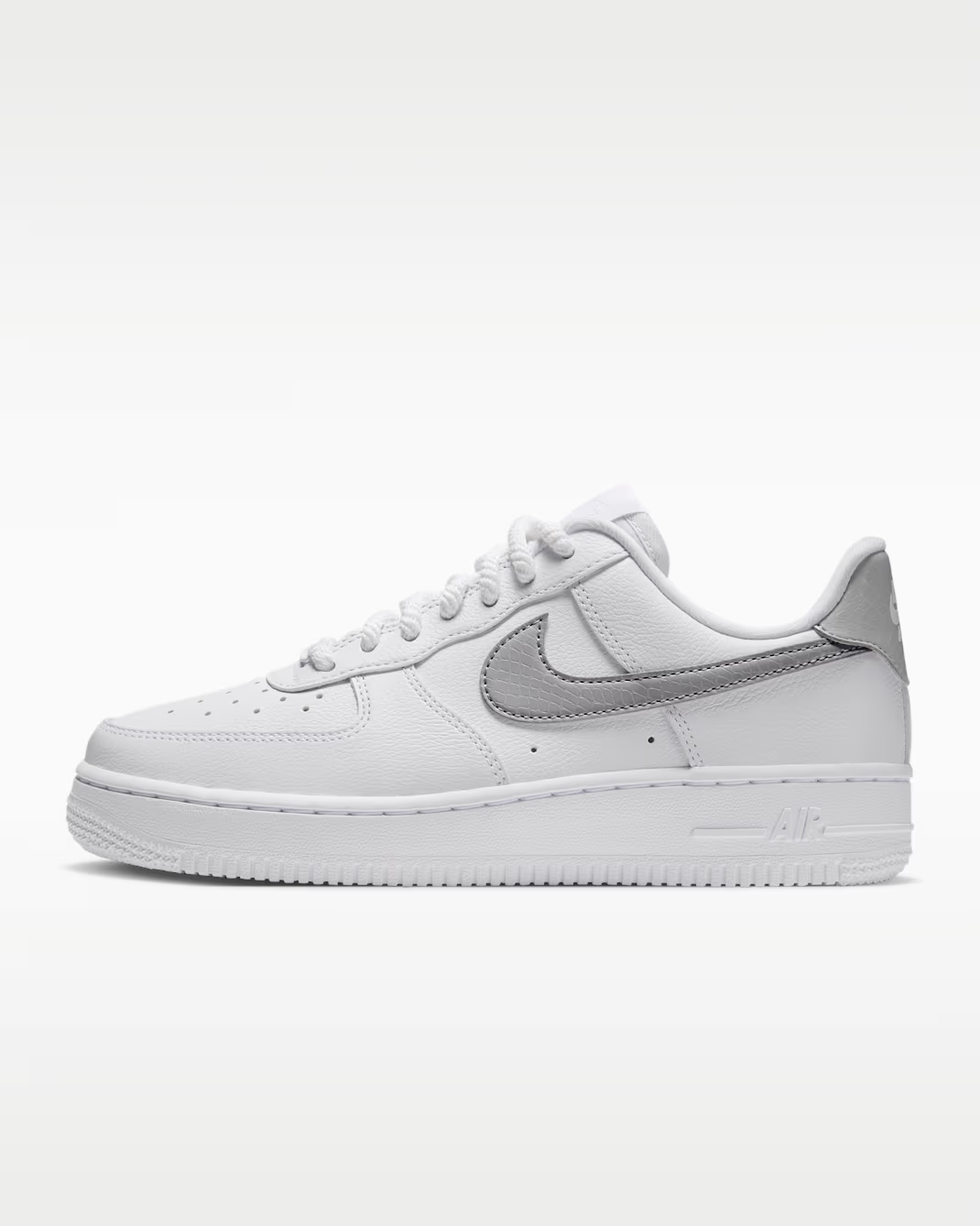 IQ0134-101 Nike Air Force 1 '07 "White/Grey Fog" (Women's)