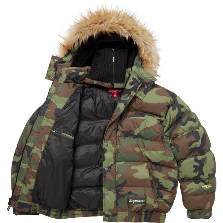Supreme Facemask 700-Fill Down Puffer Jacket Woodland Camo
