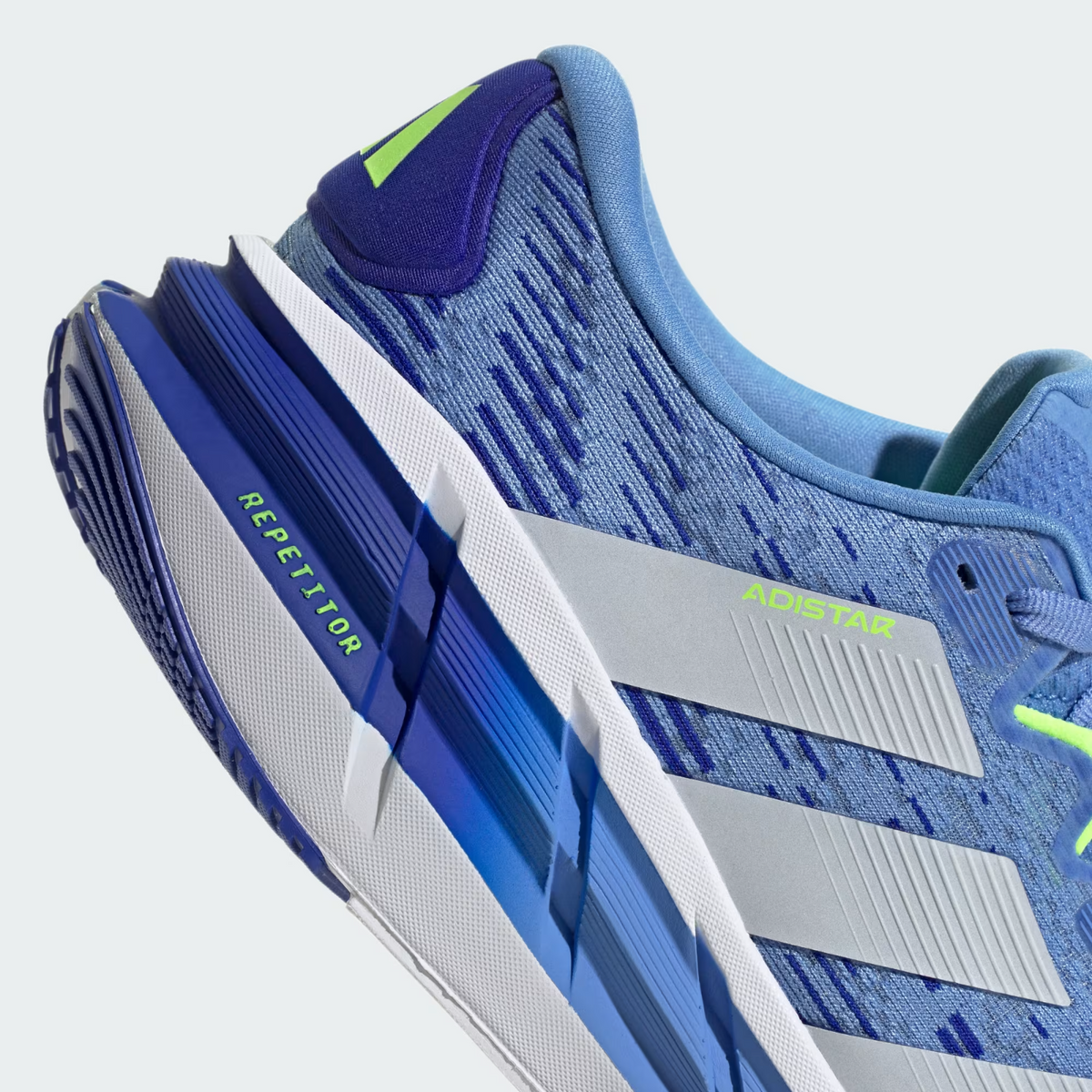 JR0315 adidas Adistar 4 Running Shoes Blue Fusion Dash Grey Lucid Lemon (Men's)
