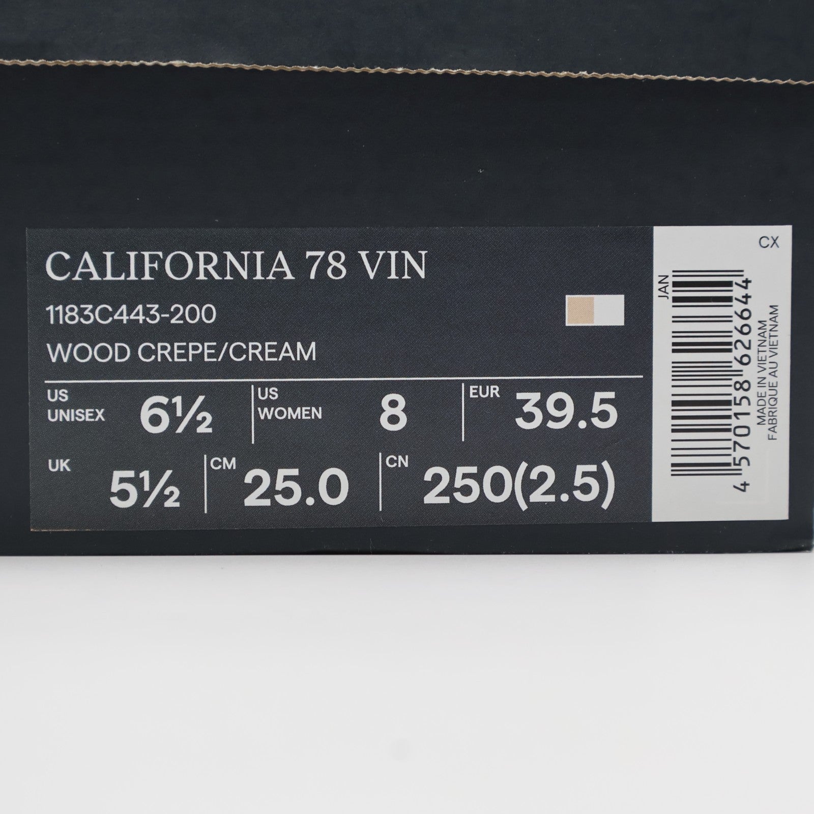 1183C443-200 Onitsuka Tiger California 78 VIN Wood Crepe Cream (Men's)