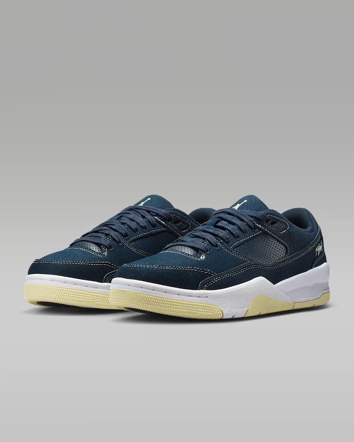 IH4489-451 Nike  Jordan Flight Court Obsidian White Alabaster (Women's)