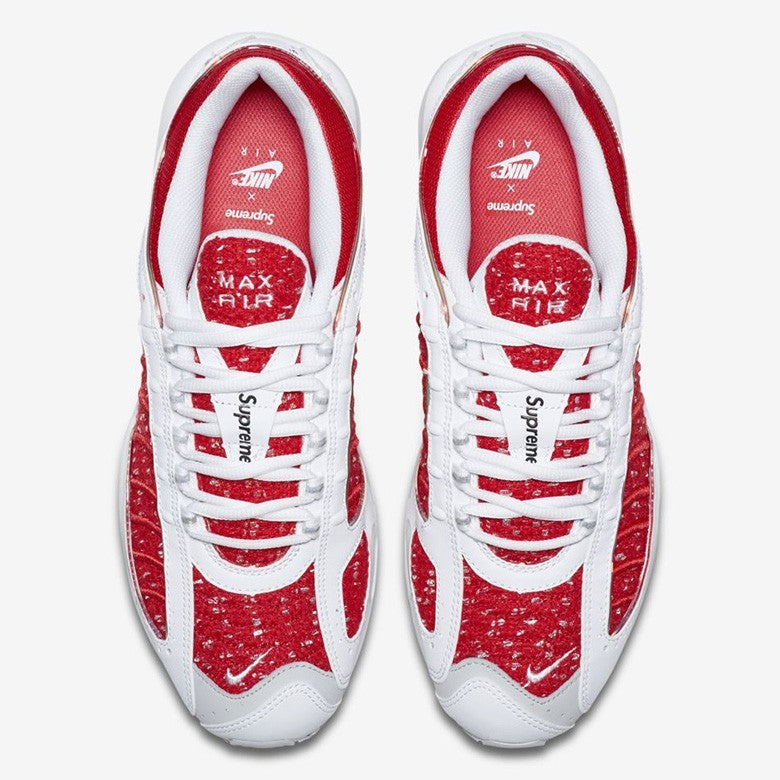 AT3854-100 Supreme Ã Nike Air Max Tailwind 4 "Red" (Men's)