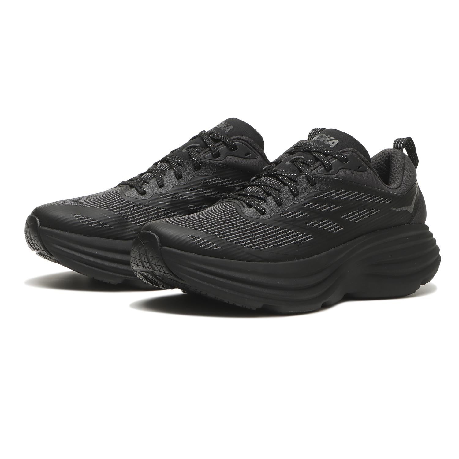 1155391-BBLC Hoka Bondi 8 TS Caged Black (Men's)