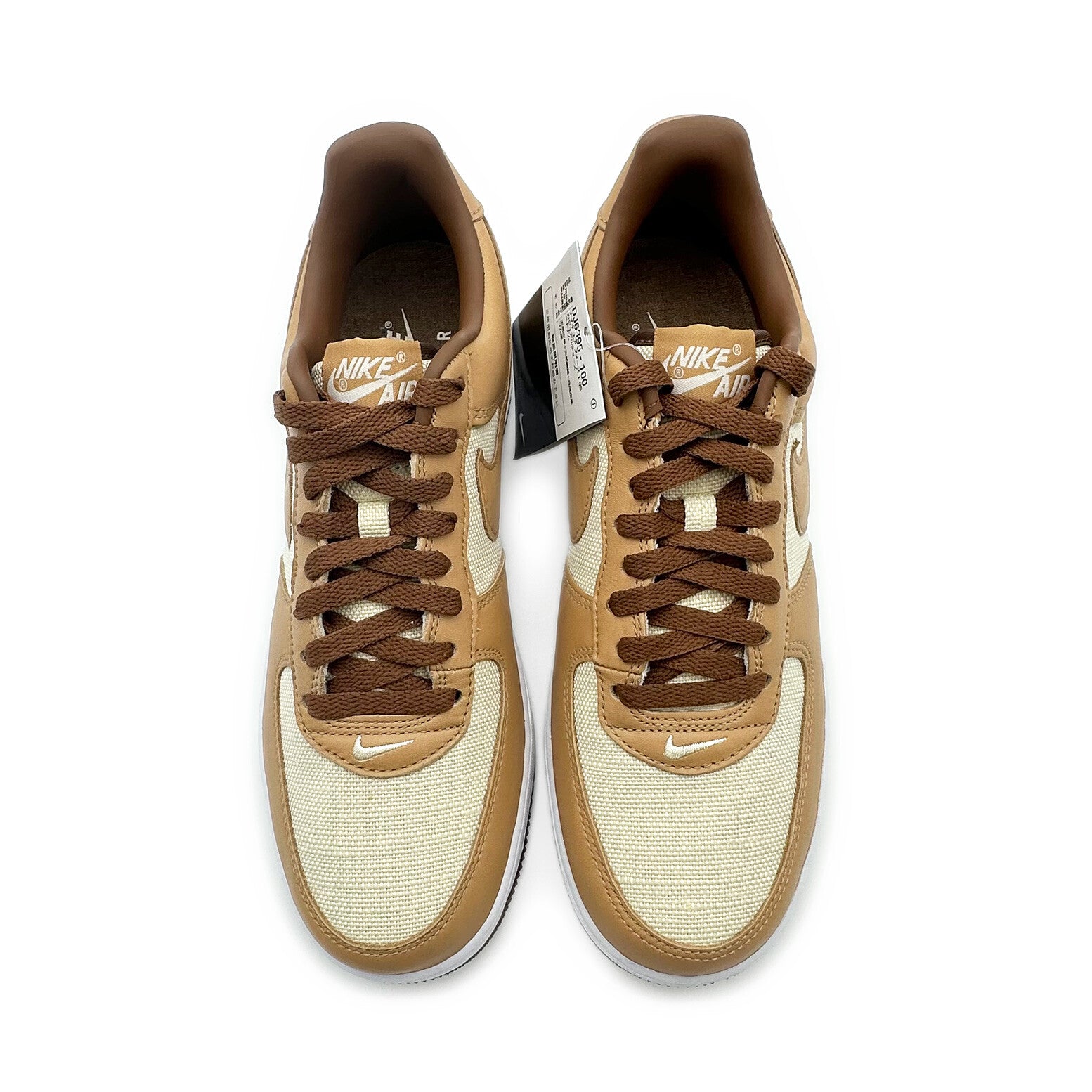 DJ6395-100 Nike Air Force 1 Low Acorn Underbrugh Beige Tan Canvas (Men's)