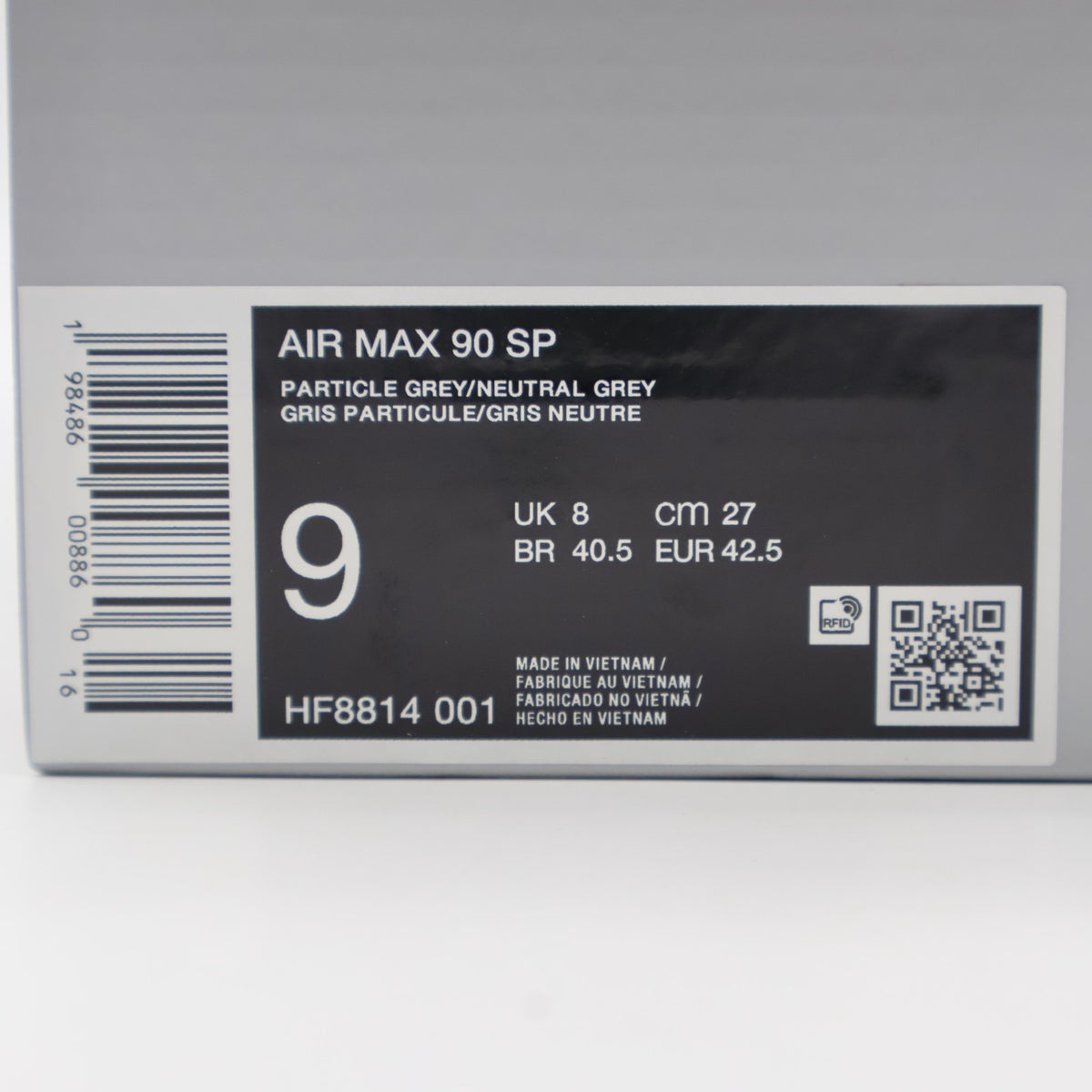 HF8814-001 Patta Nike Air Max 90 Cyber and Particle Grey (Men's)