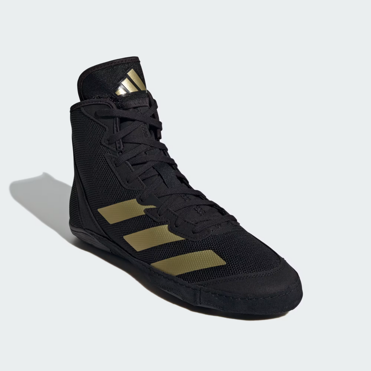 IE3207  adidas Adizero Mat Wizard 6 Core Black/Gold Metallic/Cloud White (Men's)