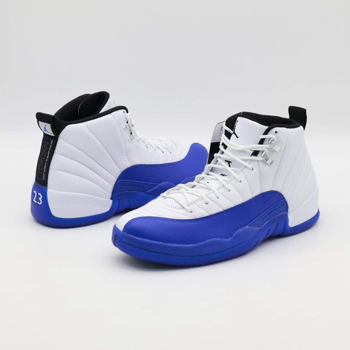 CT8013-140 Nike Air Jordan 12 Retro White and Game Royal (Men's)