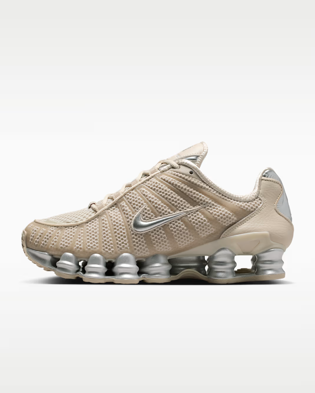 IH2559-200 Nike Shox TL Cream II Black Metallic Silver (Women's)