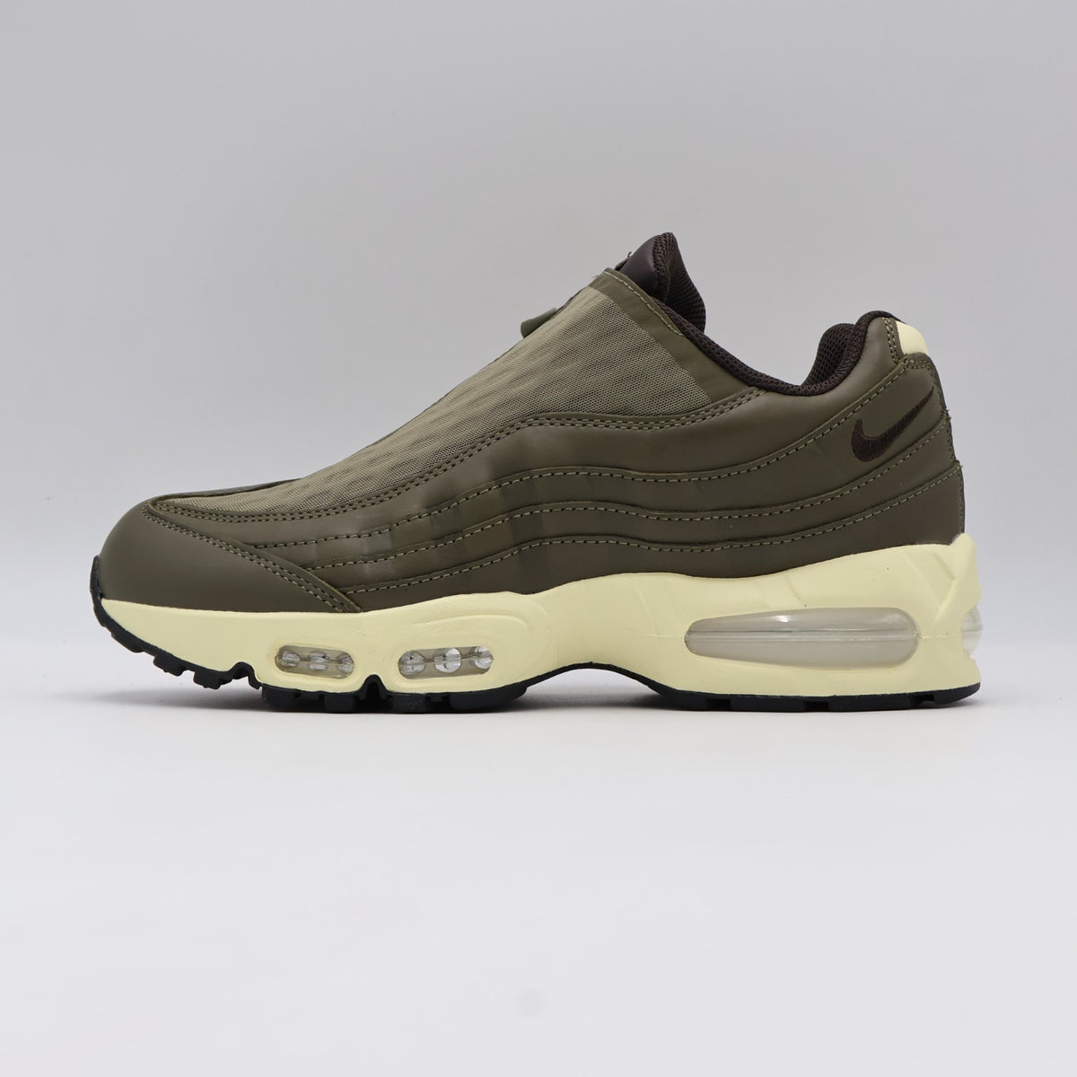 IQ3466-200 Nike Air Max 95 Big Bubble Zip "Medium Olive/Alabaster" (Men's)