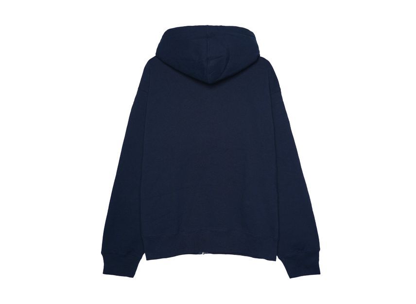 Supreme Small Box Zip Up Hooded Sweatshirt Navy