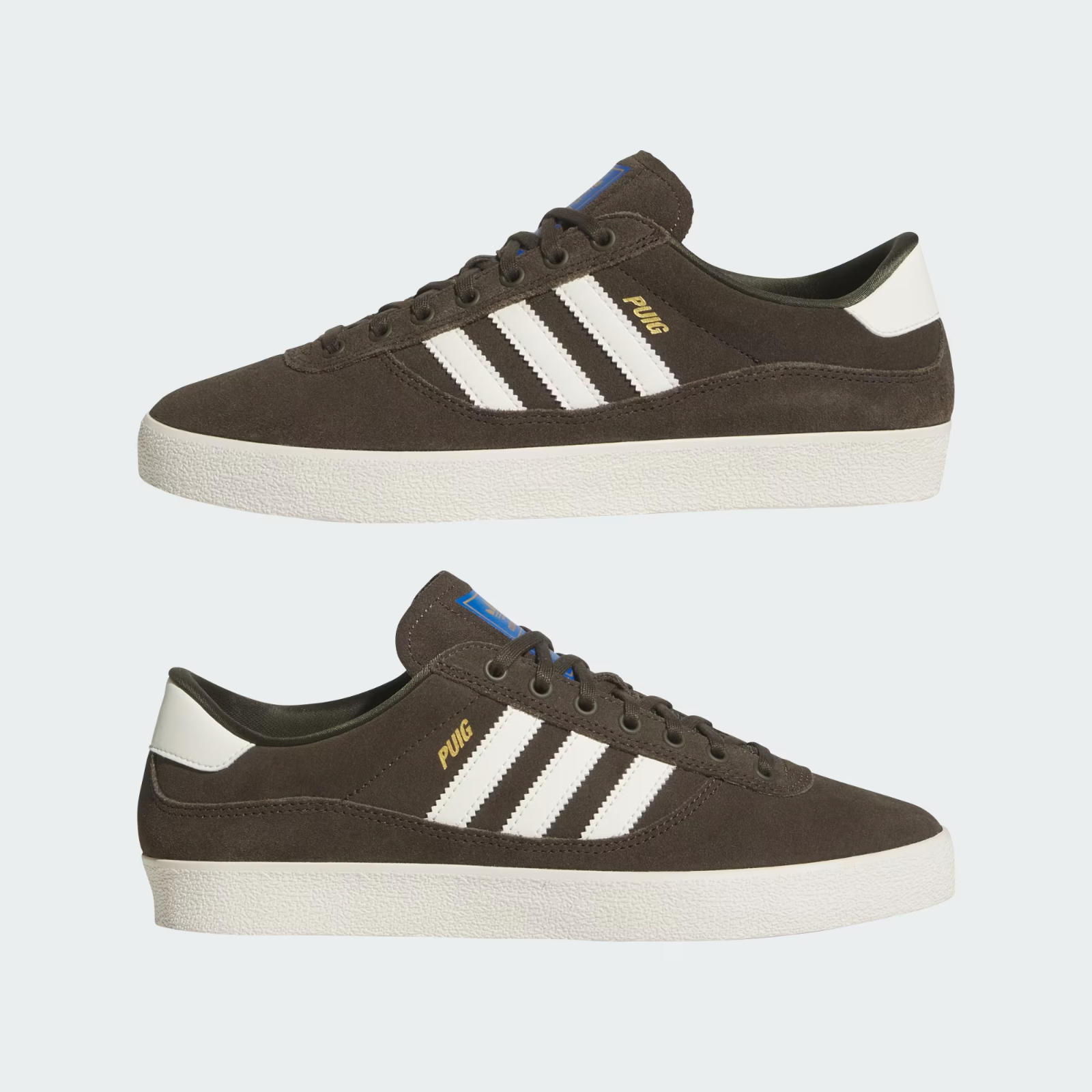JQ1115 adidas Originals Puig Indoor Shadow Olive Off White Blue Bird (Men's)