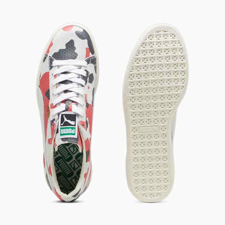 398561-01 Puma Suede MIJ Koi Puma White Puma Red Puma Black (Men's)