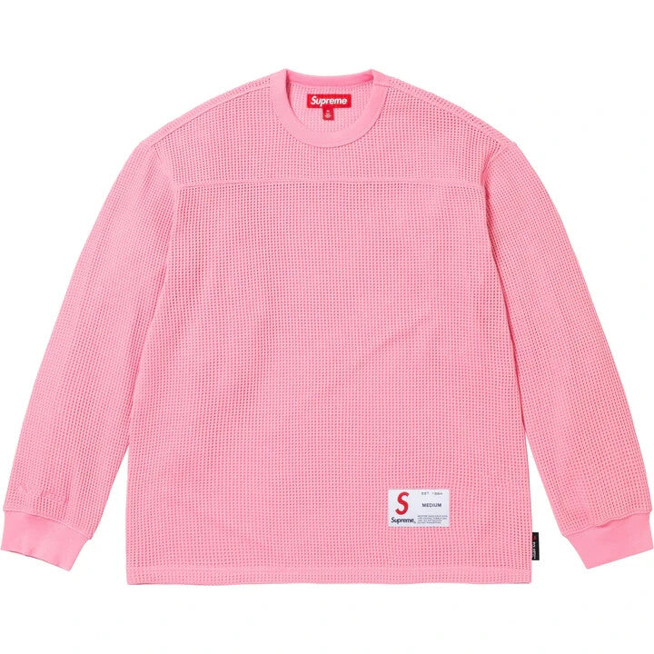 Supreme Polartec Mesh L/S Football Top Pink