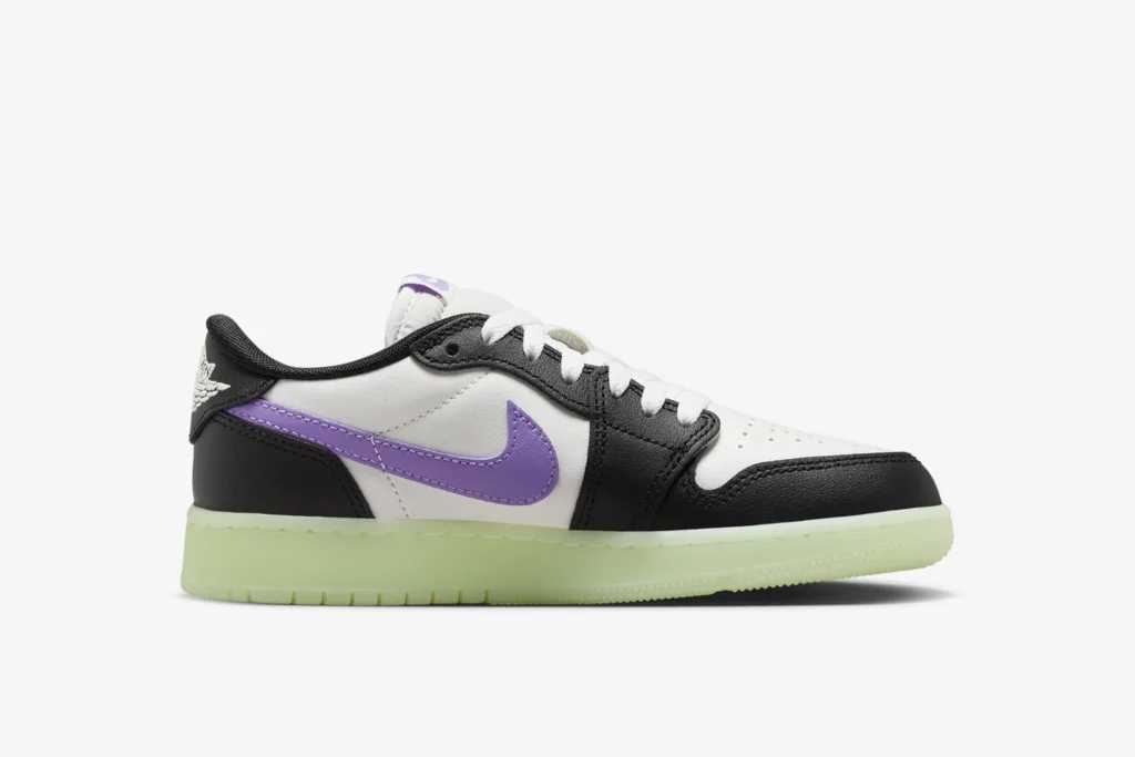 HF0410-001 Nike GS Air Jordan 1 Low OG Black Raspberry (Men's)