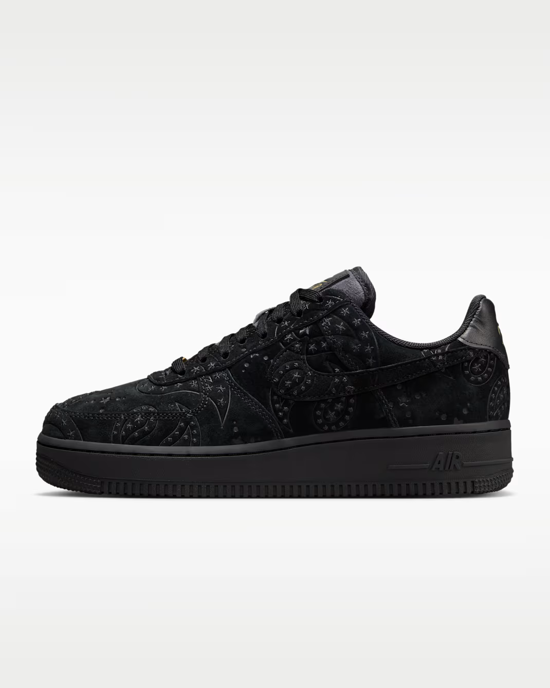 IO1259-001 Nike Air Force 1 '07 Premium+ Paisley Black (Women's)