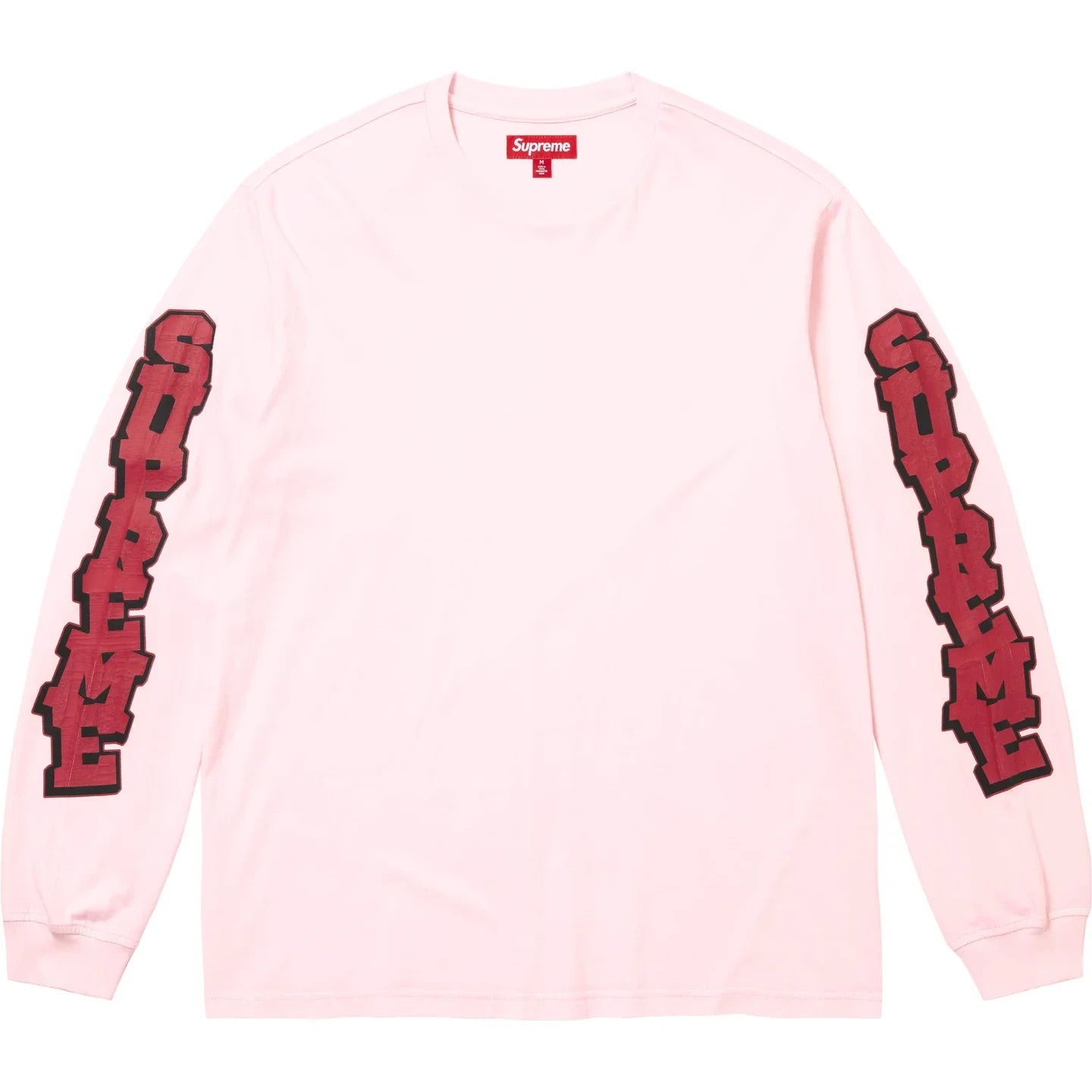 Supreme Cracked Sleeve L/S Top Washed Pink