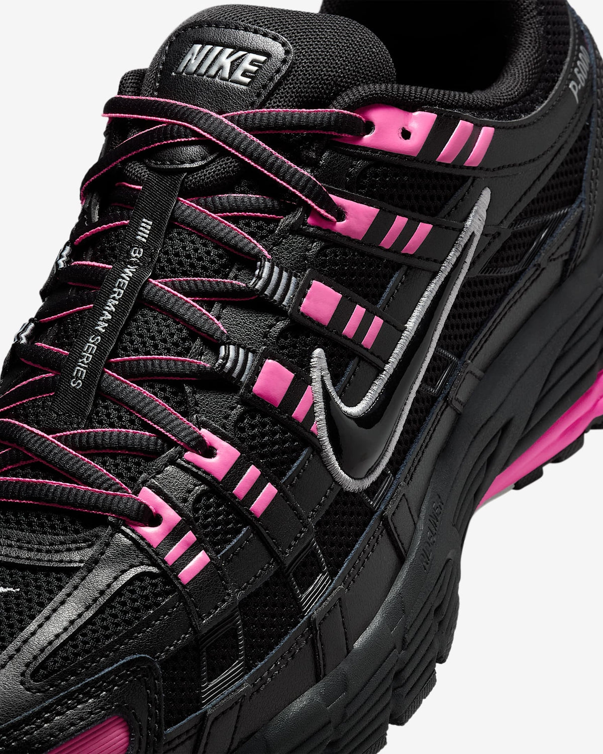 CD6404-600 Nike P-6000 Pink Blast Metallic Silver Black (Men's)