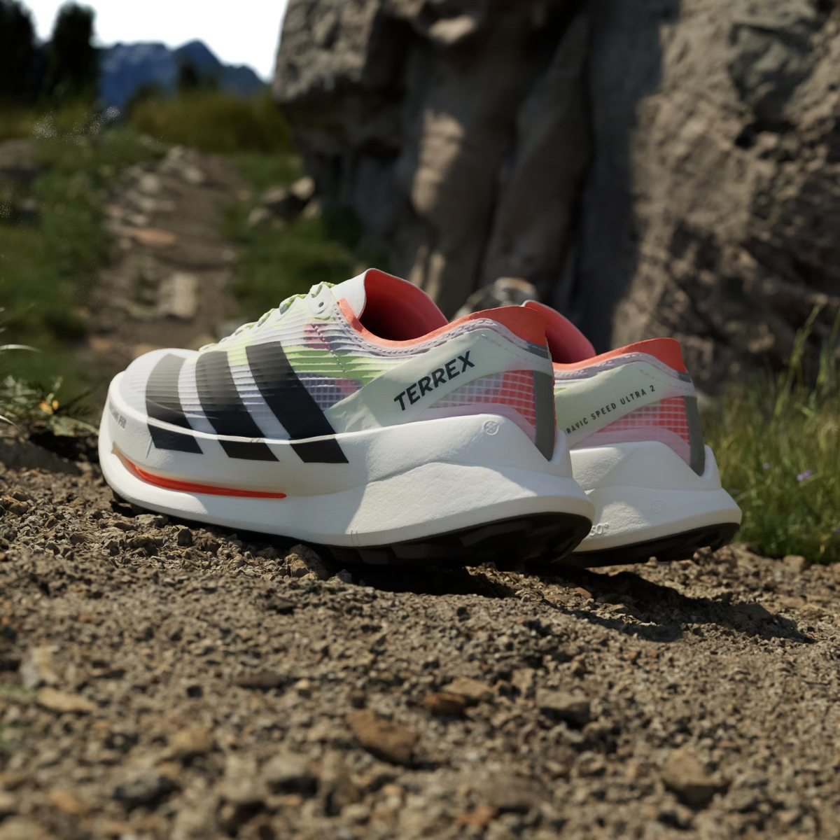 JS3534 adidas Terrex Agravic Speed Ultra 2 Trail Running Cloud White (Men's)