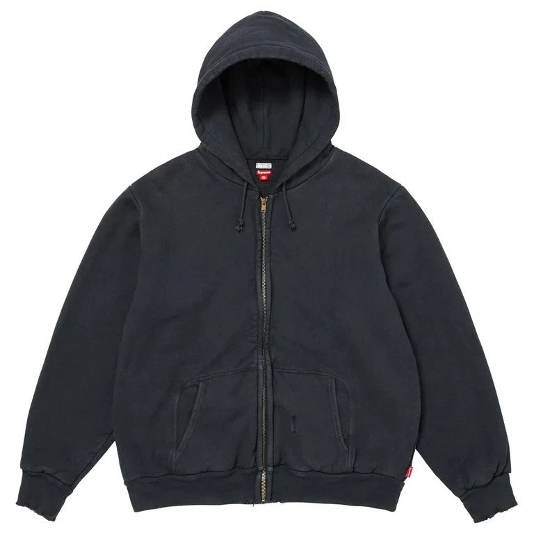 Supreme x A.PRESSE Vintage Zip Up Hooded Sweatshirt Black