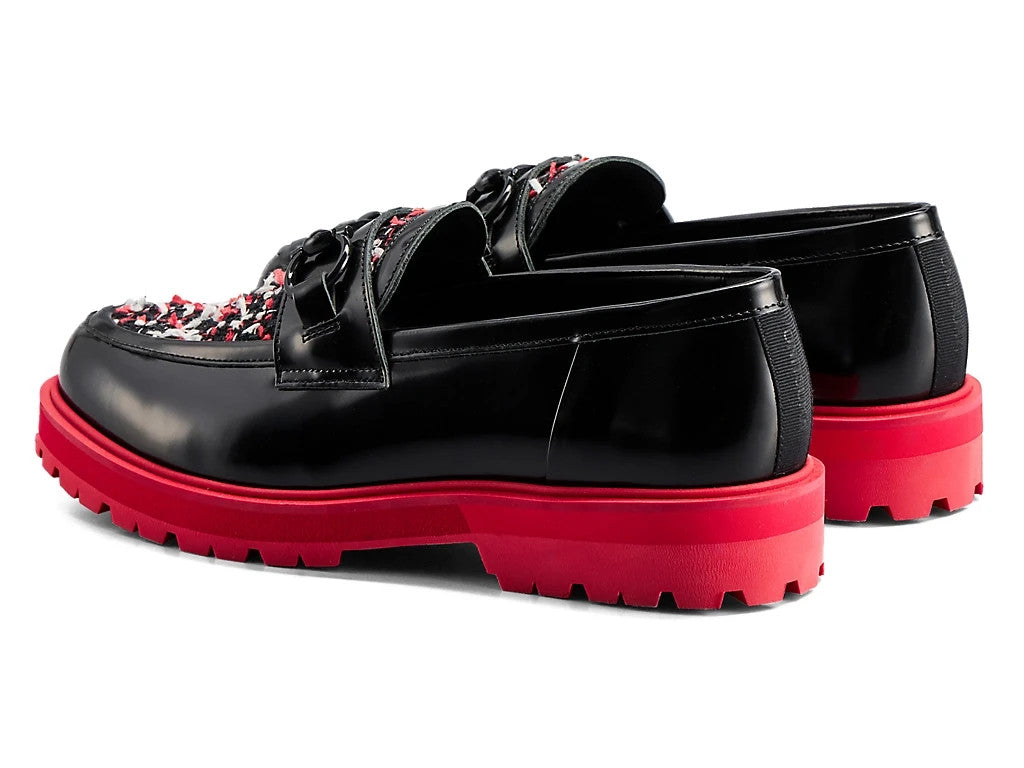 1182A680-002 Onitsuka Tiger Bit Loafer Black Classic Red (Women's)