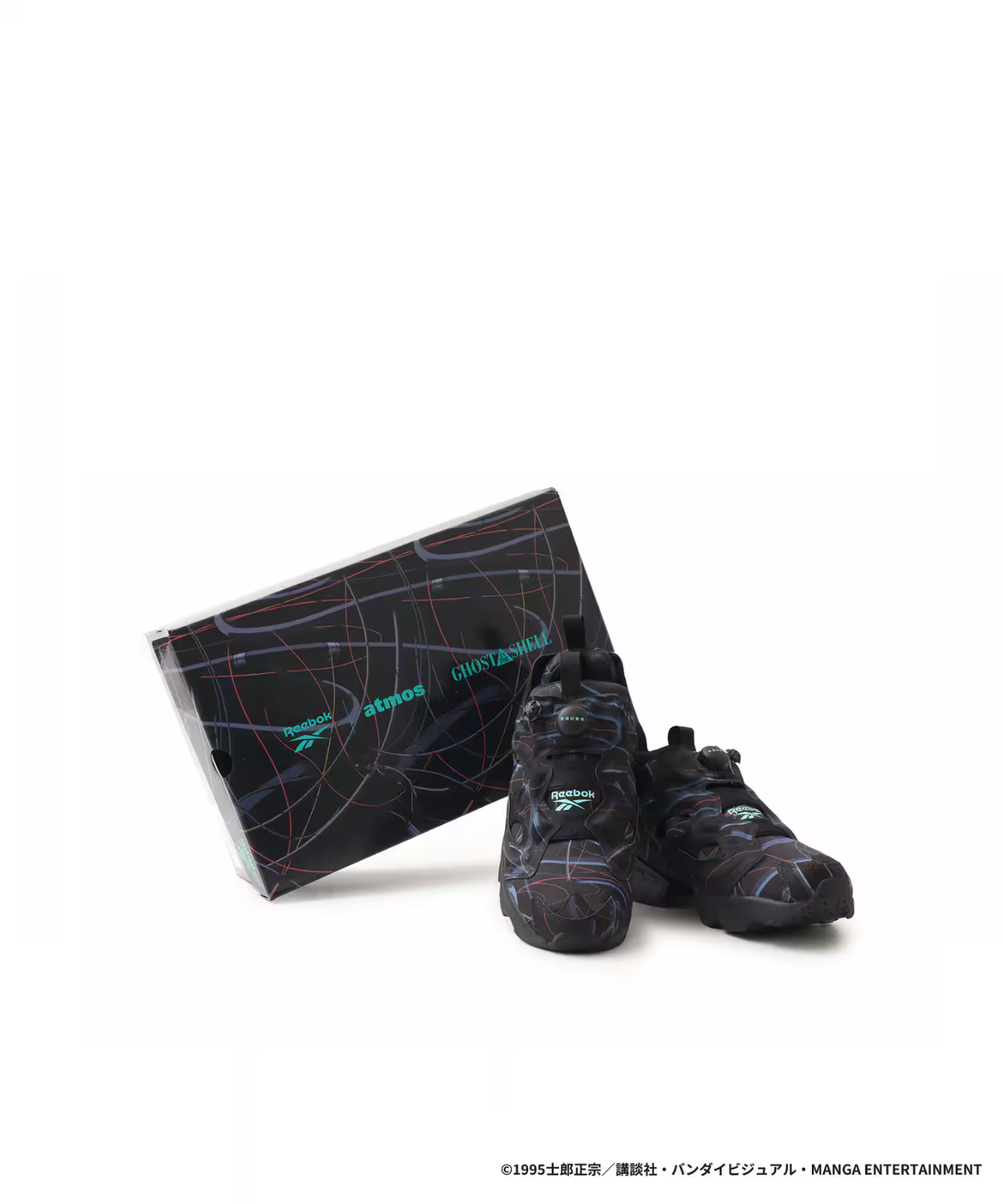 100249524 atmos Ghost in the Shell Ã Reebok Instapump Fury 94 Black (Men's)