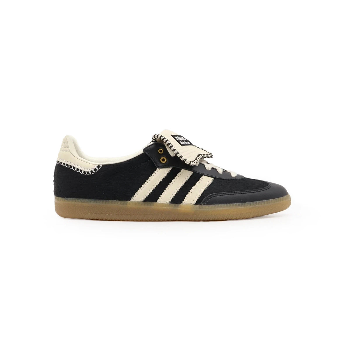 IE0580 Wales Bonner adidas Samba Pony Tonal Low Core Black Cream White (Men's)