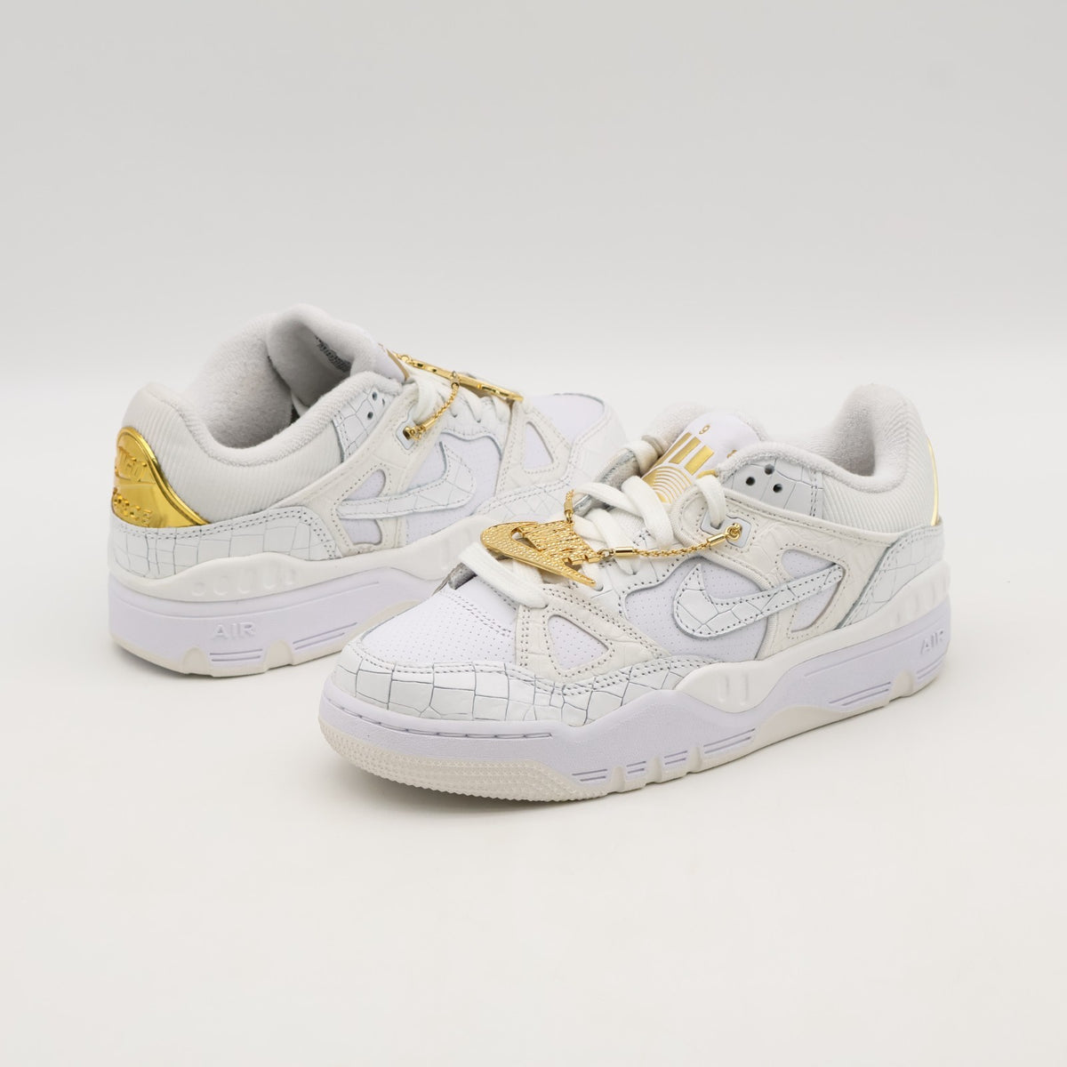 HF7630-100 NIGO Nike Air Force 3 Low White Metallic Gold Heel Logo NIGO (Men's)