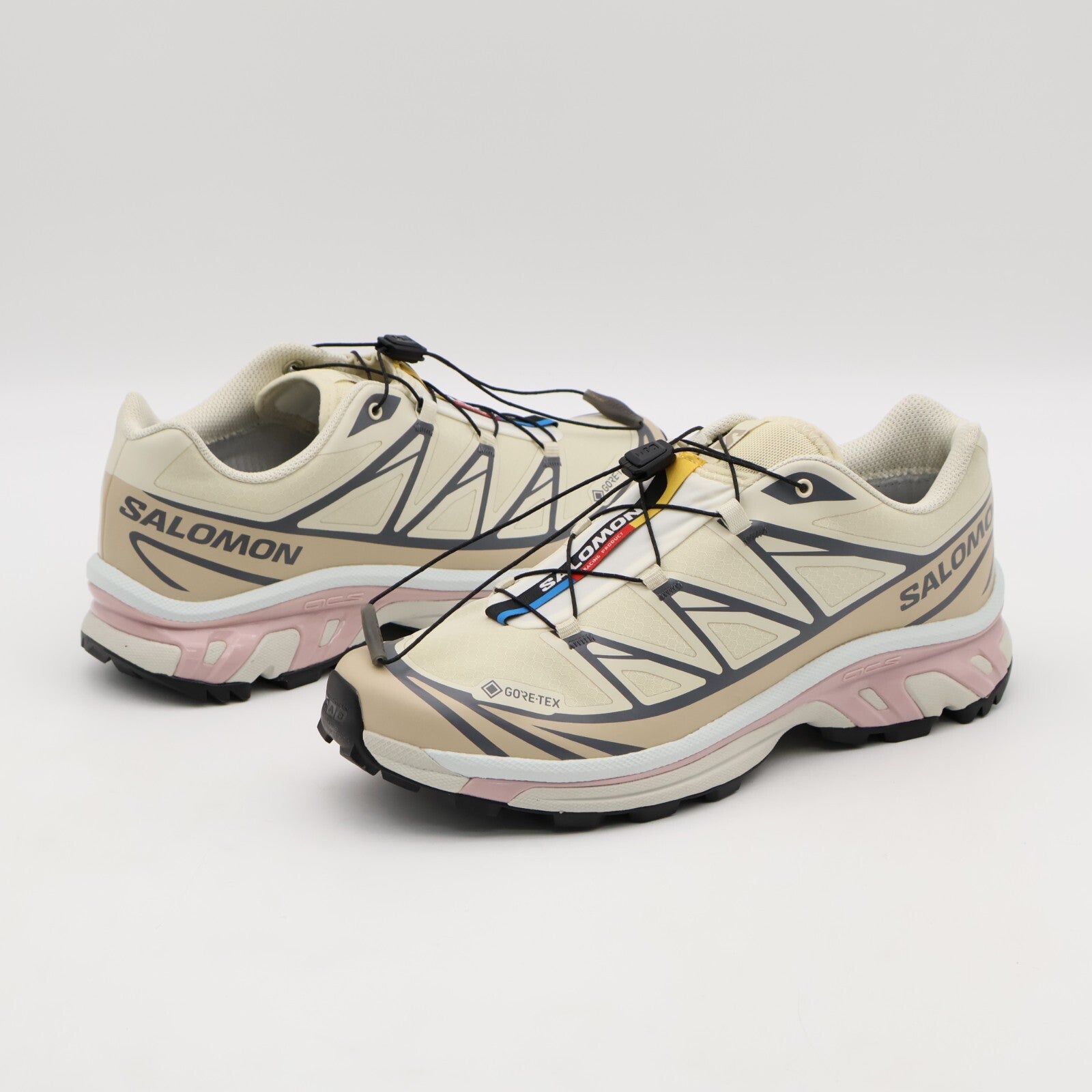 L47581200 Salomon XT-6 GORE-TEX Almond Milk Feather Gray Pale Mauve (Men's)