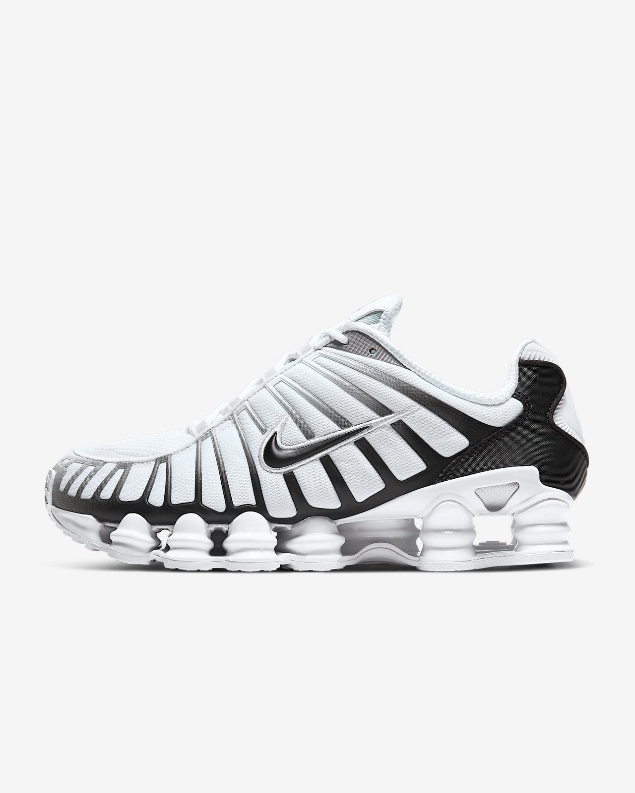 AV3595-102 Nike Shox TL White Metallic Platinum Black (Men's)