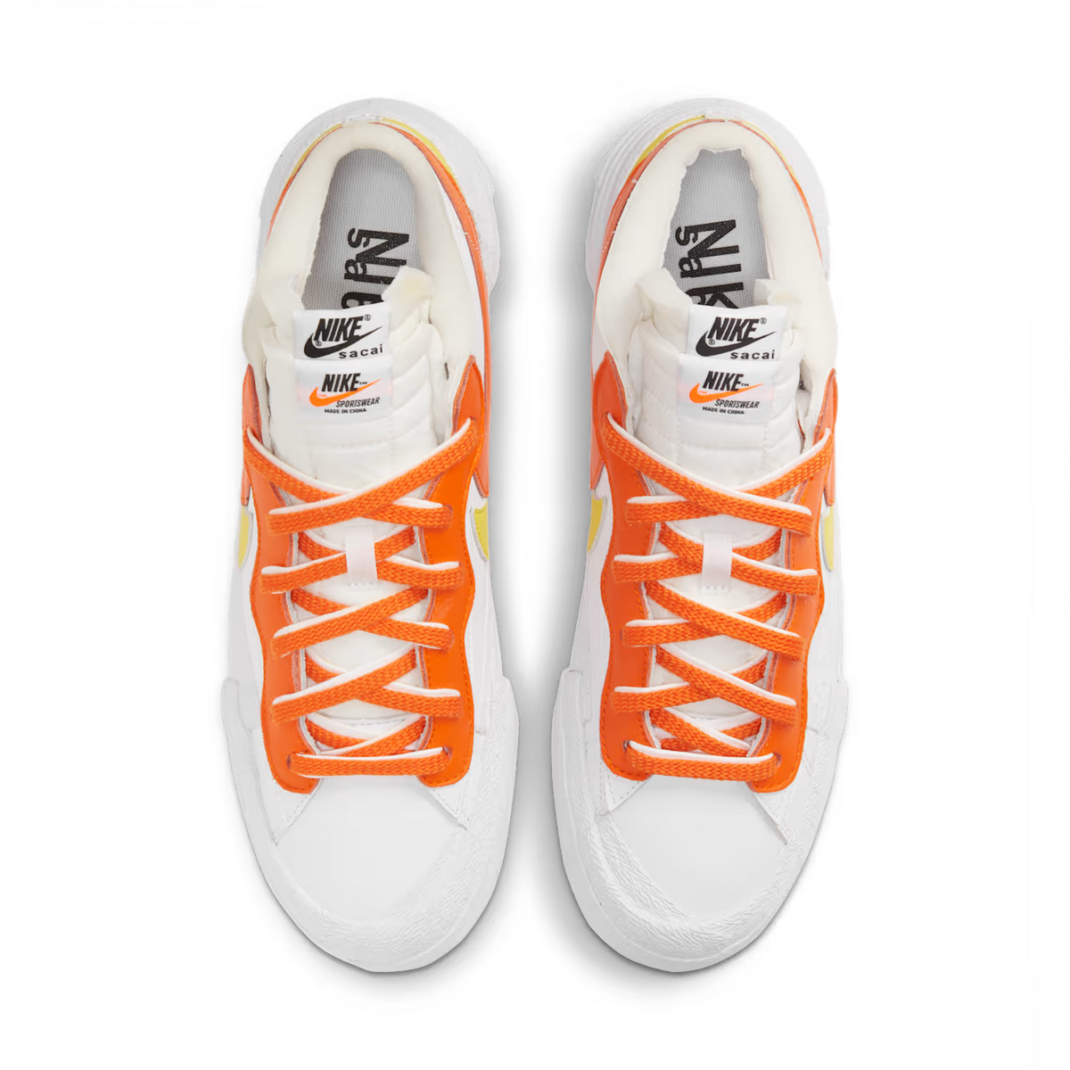 DD1877-100 SACAI Ã NIKE BLAZER LOW MAGMA ORANGE (Men's)