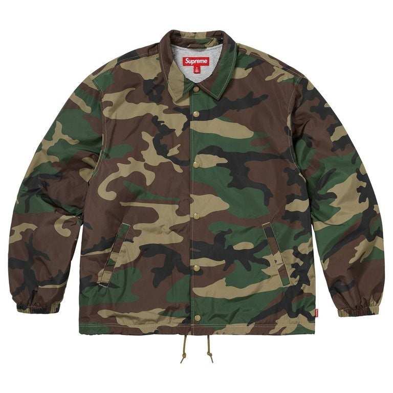 Supreme Coaches Jacket Woodland Camo