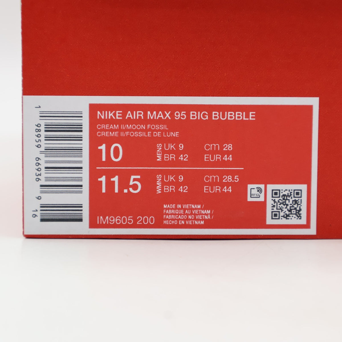IM9605-200 IM9605-200 Nike Air Max 95 Big Bubble Cream 2/Moon Fossil (Men's)