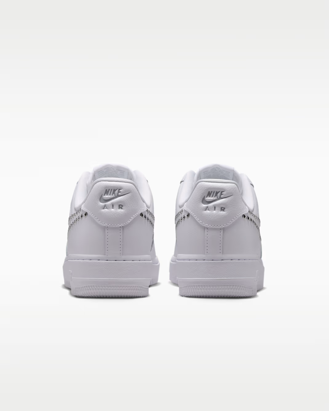 IW1234-100 Nike Air Force 1 '07 LV8 "Triple White/Metallic Silver" (Women's)