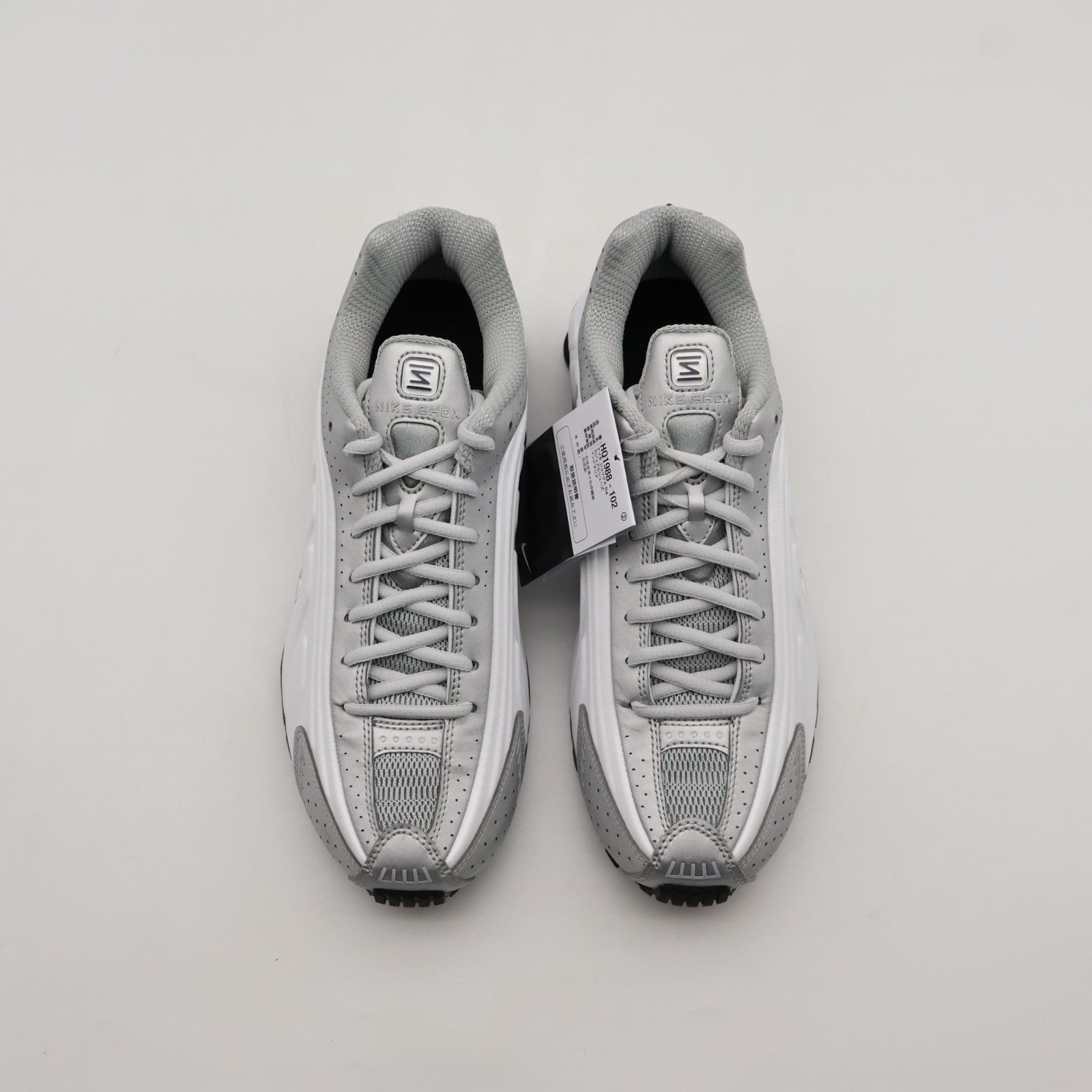 HQ1988-102 Nike Shox R4 Metallic Silver White Deep Royal Blue (Men's)