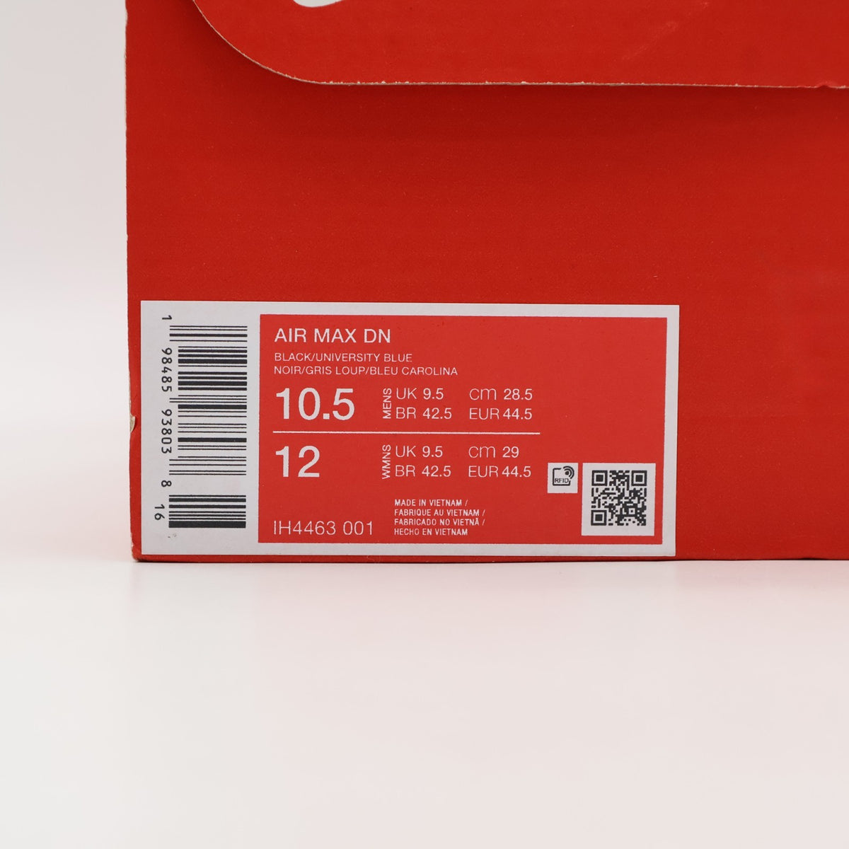 IH4463-001  Nike Air Max DN Black Wolf Grey University Blue (Men's)