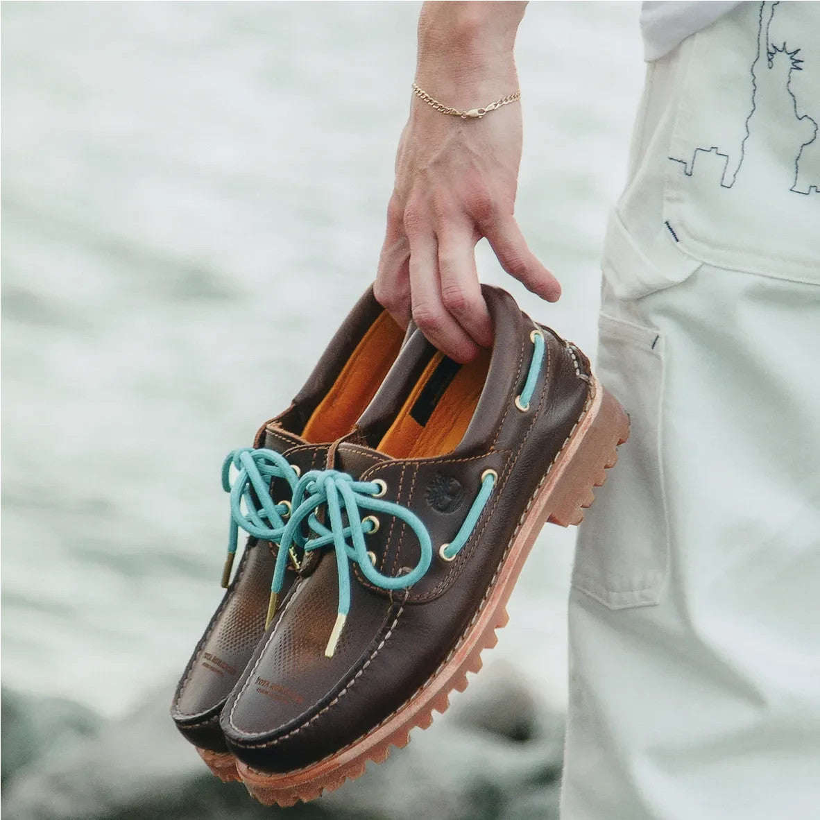 SNDN-SNKR-10445 Toya Horiuchi Timberland 3 Eye Classic Lug Brown Green (Men's)