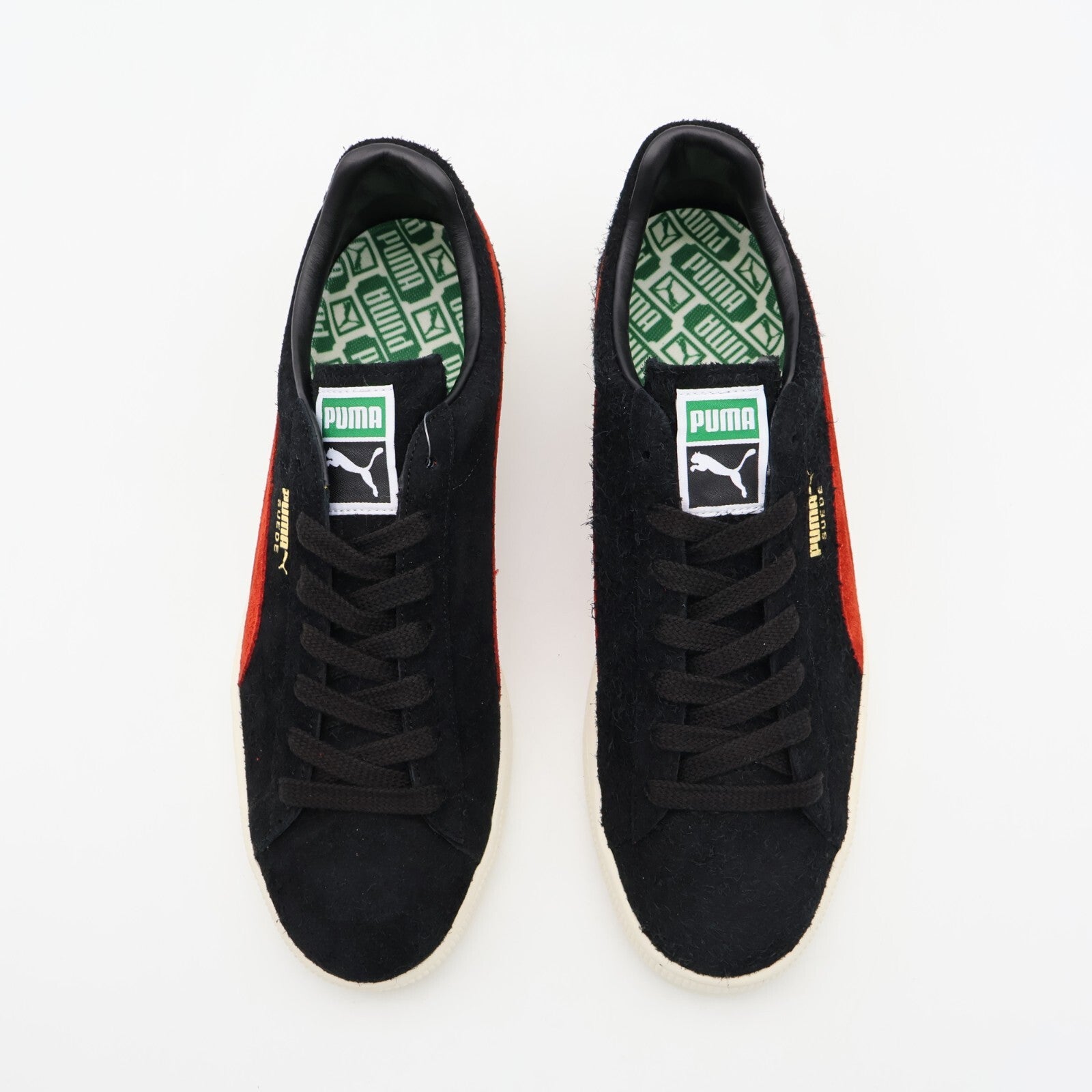 398560-01 Puma Suede MIJ Puma Black Puma Red (Men's)
