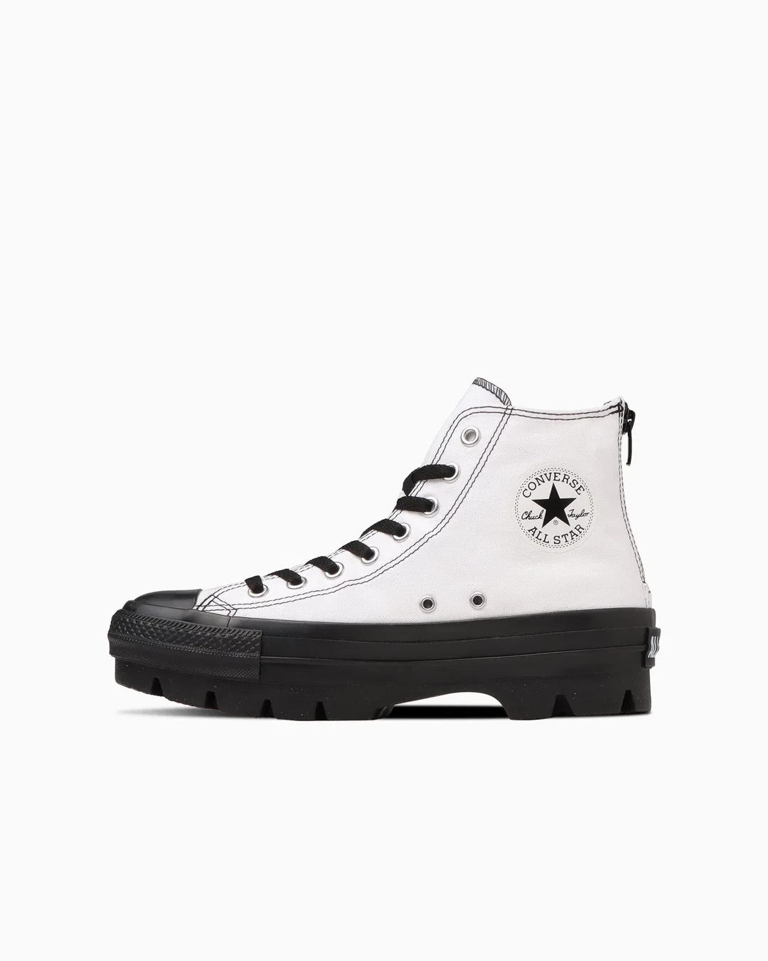 31311790 Converse All Star Chunk Backzip Hi White Black (Men's)