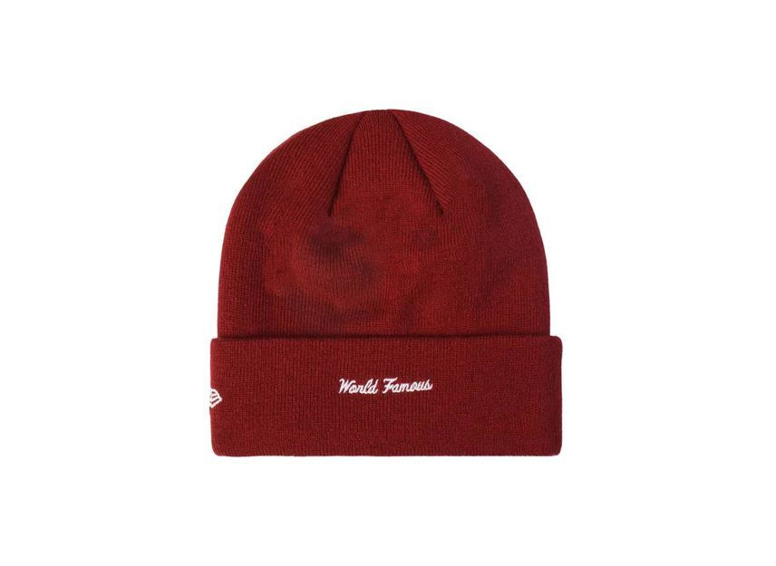Supreme New Era Box Logo Beanie Cardinal