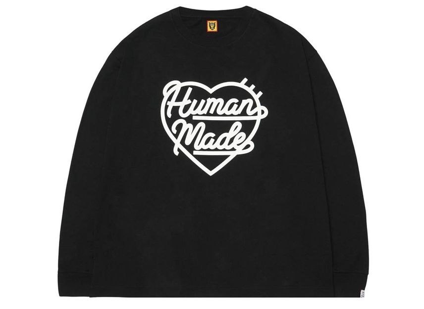 HUMAN MADE HEART L/S T-SHIRT Black