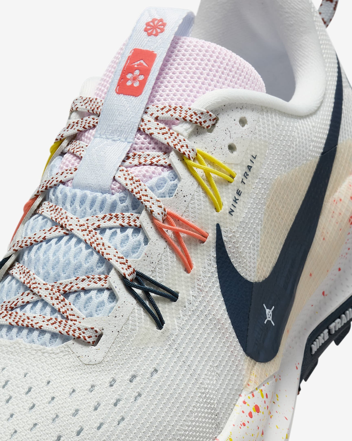 DV3865-102 Nike Pegasus Trail 5 Summit White Football Grey Pink Foam (Women's)