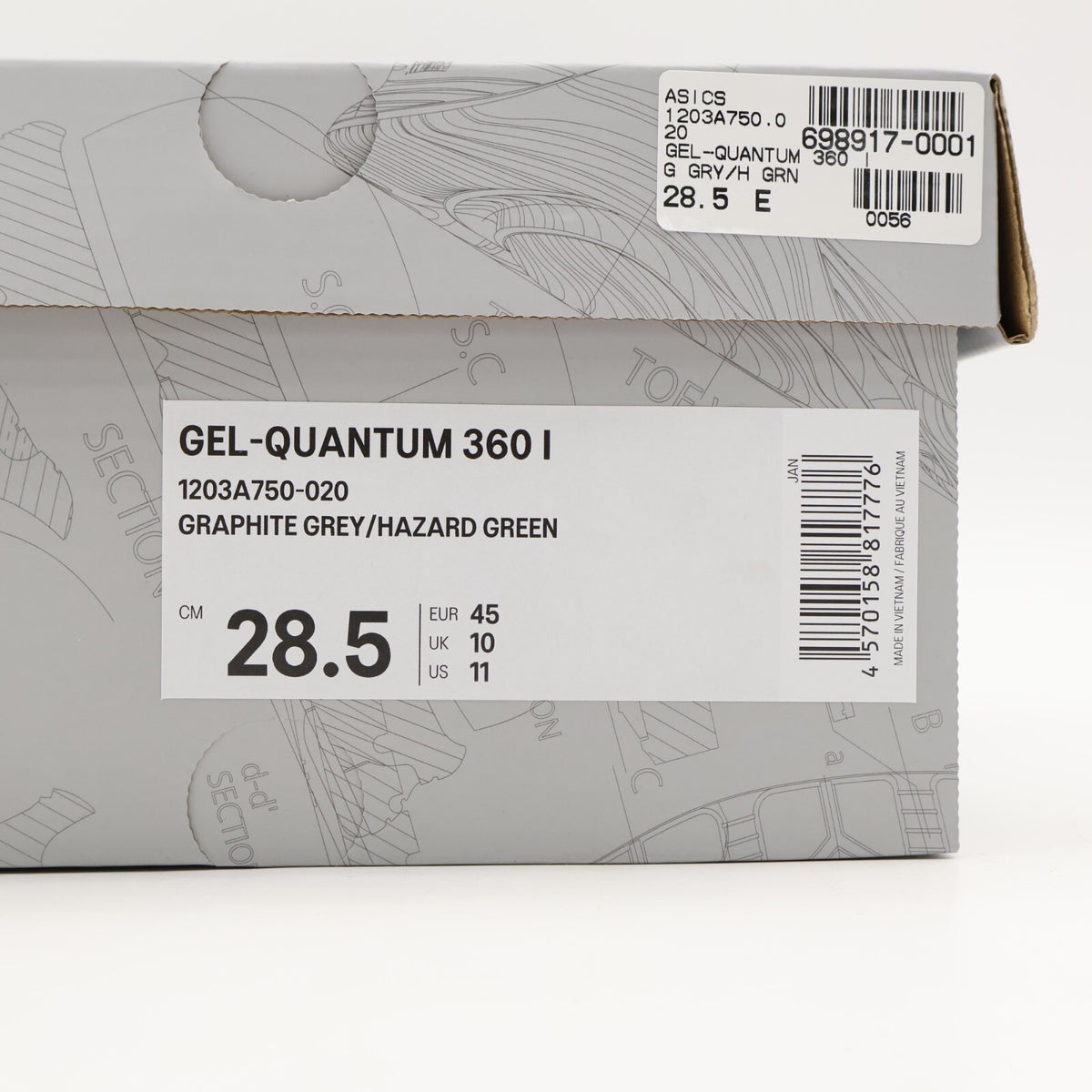 1203A750-020 Asics Gel-Quantum 360 1 Graphite Green (Men's)