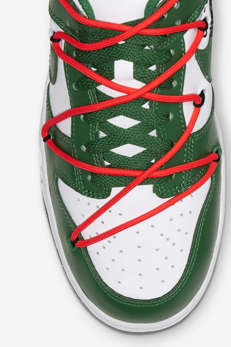 CT0856-100 OFF-WHITE Ã Nike Dunk Low  White/Pine-Green (Men's)