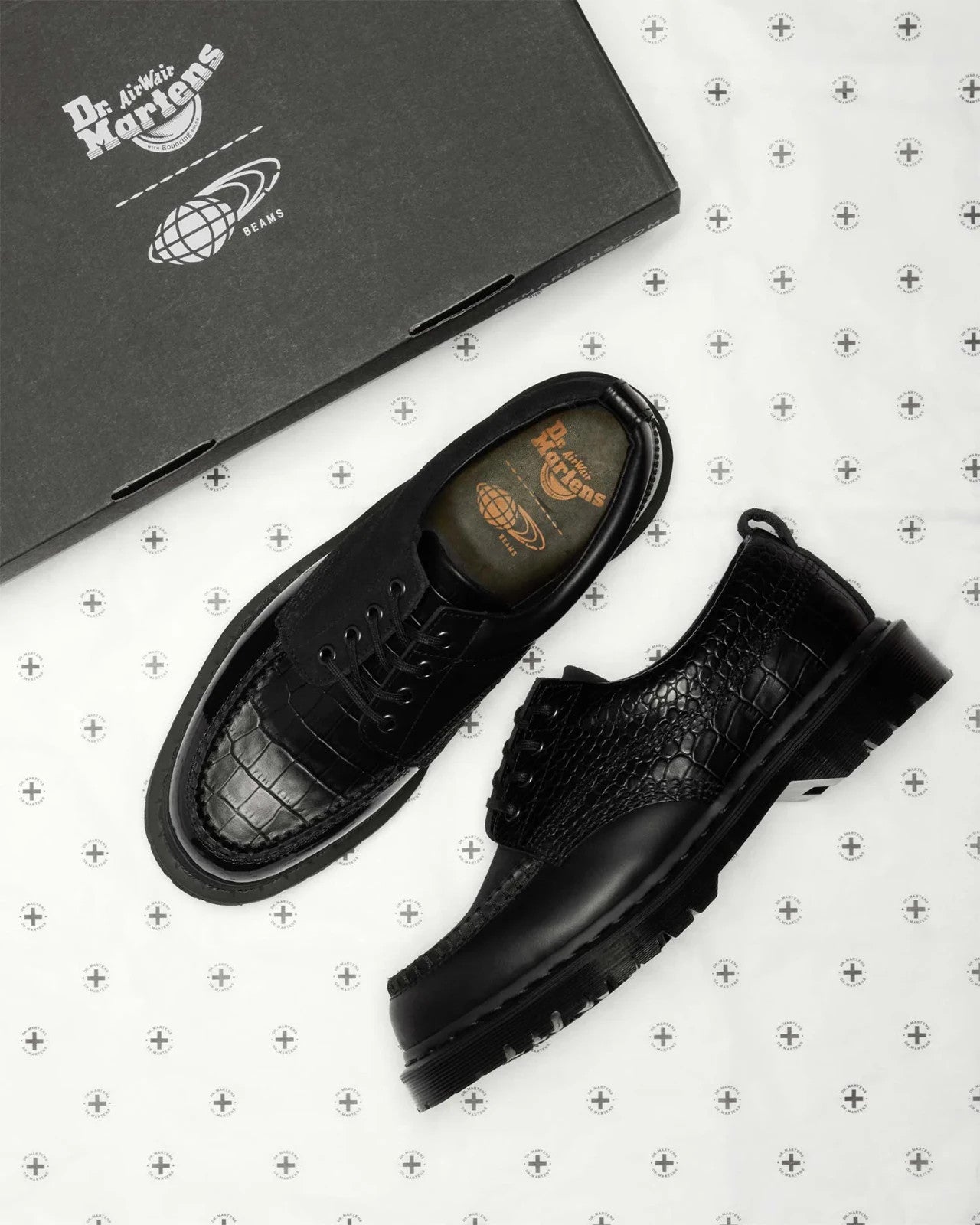 43026001 BEAMS Dr.Martens Lowell Black (Men's)