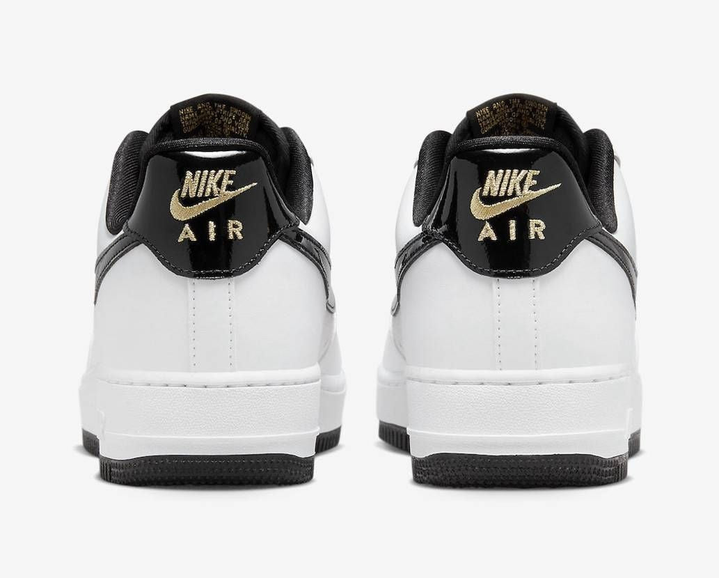 DR9866-100 Nike Air Force 1 Low '07 LV8 World Champ White and Black (Men's)