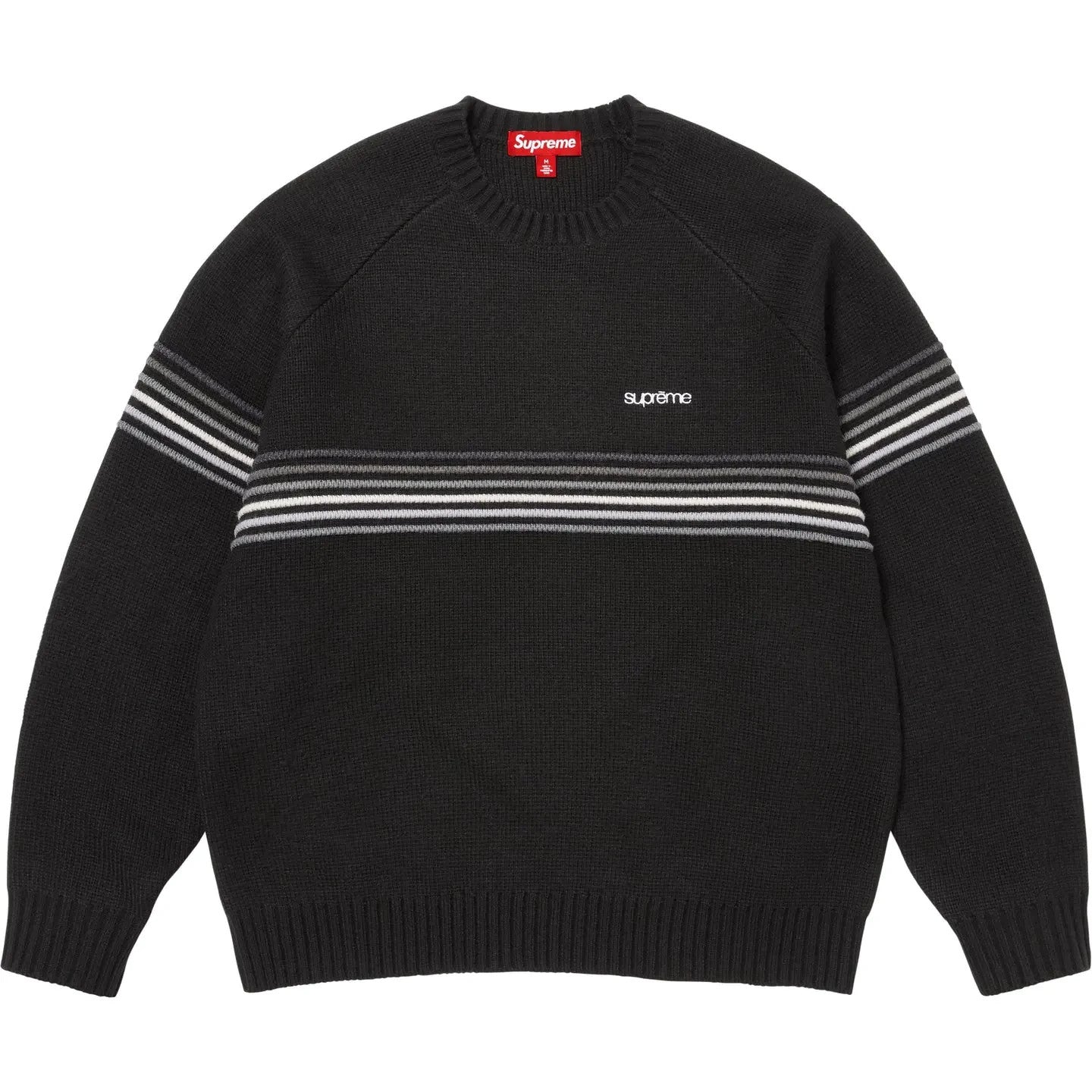 Supreme Raised Stripe Sweater Black