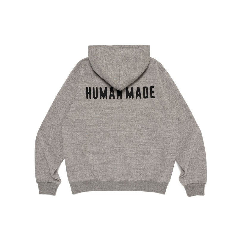 HUMAN MADE Classic Zip-Up Hoodie Gray